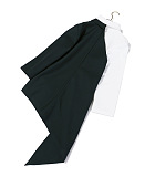 SUPER WHOLESALE | Asymmetric Patchwork Color-Block Blazer