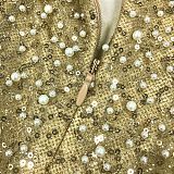 SUPER WHOLESALE | Sequin Beaded Sleeveless Strapless Evening Gown