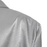 SUPER WHOLESALE | Oversized Silver-Sleeve Jacket
