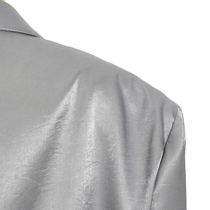 SUPER WHOLESALE | Oversized Silver-Sleeve Jacket
