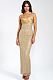 SUPER WHOLESALE | Sequin Beaded Sleeveless Strapless Evening Gown
