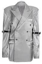 SUPER WHOLESALE | Oversized Silver-Sleeve Jacket