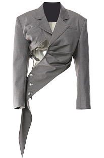 SUPER WHOLESALE | Asymmetric Tailored Statement Blazer