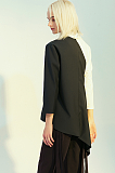 SUPER WHOLESALE | Asymmetric Patchwork Color-Block Blazer