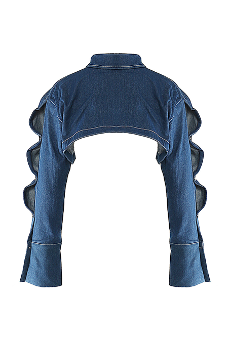 SUPER WHOLESALE | Cropped Denim Jacket
