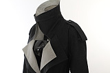 SUPER WHOLESALE | Color-Block Patchwork Trench Coat