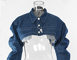 SUPER WHOLESALE | Cropped Denim Jacket