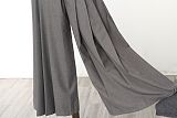 SUPER WHOLESALE | Pleated Wide-Leg Loose Faux Skirt-Pants Casual Trousers