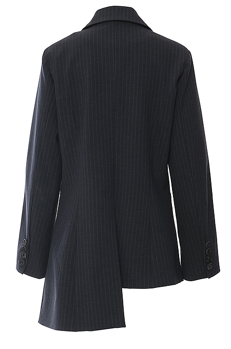 SUPER WHOLESALE | Color-Block Patchwork Asymmetric Cut Blazer