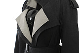 SUPER WHOLESALE | Color-Block Patchwork Trench Coat
