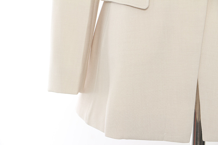 SUPER WHOLESALE | Off-Shoulder Zipper and Hidden Button Short Top Jacket