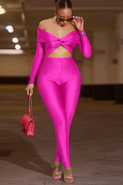 SUPER WHOLESALE | Collared Twist Cut-Out Cropped Sexy High-Waist Long-Sleeve Jumpsuit