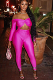 SUPER WHOLESALE | Collared Twist Cut-Out Cropped Sexy High-Waist Long-Sleeve Jumpsuit