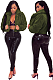 SUPER WHOLESALE | Loose Faux Fur Open-Front Short Jacket in Army Green