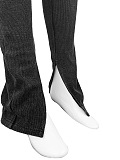 SUPER WHOLESALE |Stretch Cotton Ribbed Large Pocket Single-Sleeve Washed Slim Jumpsuit