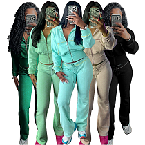 SUPER WHOLESALE | Waffle Knit Waist-Cinching Long-Sleeve Set