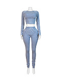 SUPER WHOLESALE |Cotton Ribbed Washed Vintage Slim Fit Set