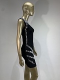 SUPER WHOLESALE | One-Shoulder Rhinestone Fitted Evening Party Dress