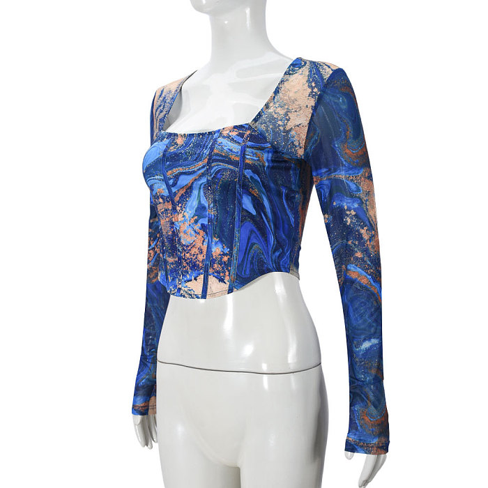 SUPER WHOLESALE | Patchwork Long-Sleeve Top
