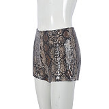 SUPER WHOLESALE | Sequin Leopard Print Elastic Hot Pants