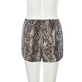 SUPER WHOLESALE | Sequin Leopard Print Elastic Hot Pants