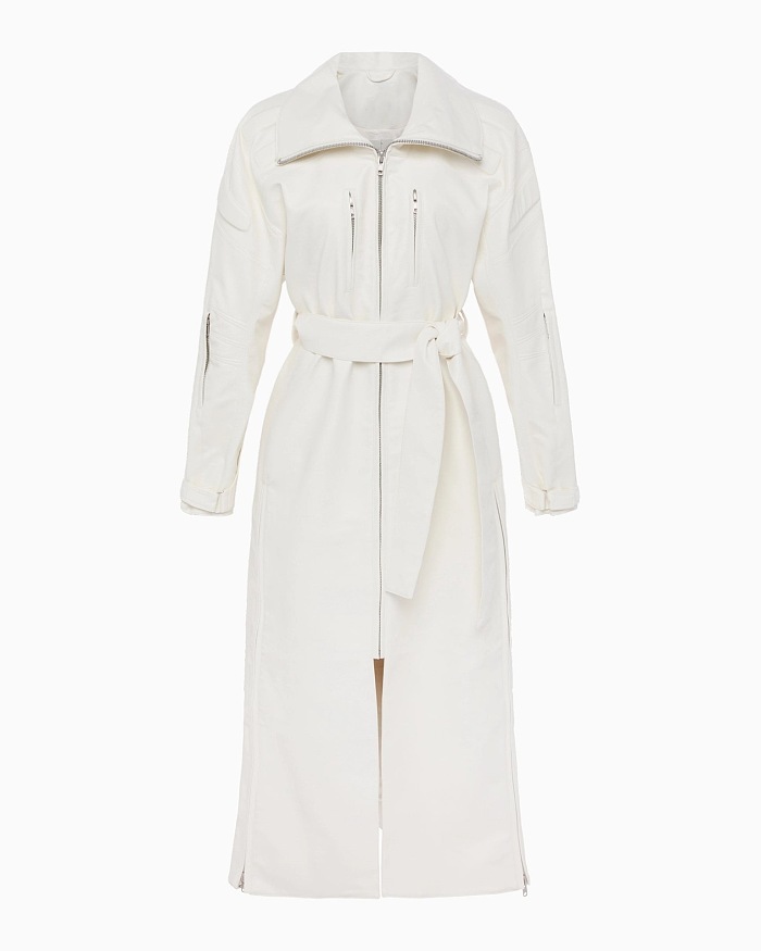 SUPER WHOLESALE | Oversize Artificial Leather Trench Coat