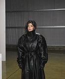 SUPER WHOLESALE | Oversize Artificial Leather Trench Coat