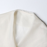 SUPER WHOLESALE | Blazer Collar Tie-Waist Shirt