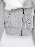 SUPER WHOLESALE |Thickened Fleece Zipper Jacket