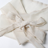 SUPER WHOLESALE | Blazer Collar Tie-Waist Shirt