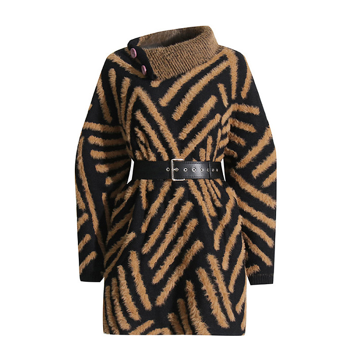 SUPER WHOLESALE | Collared Striped Sweater