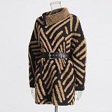 SUPER WHOLESALE | Collared Striped Sweater