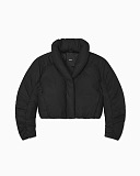 SUPER WHOLESALE | Puffy Standing Collar Downcoat in Black