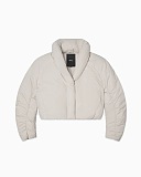 SUPER WHOLESALE | Puffy Standing Collar Downcoat in White