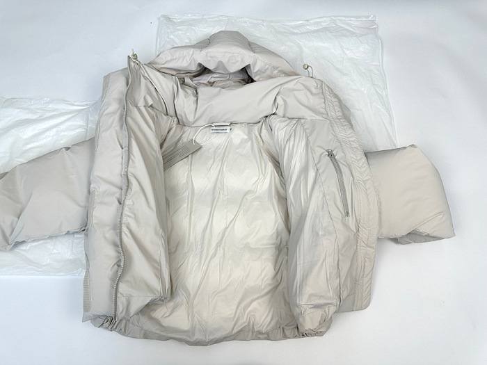 SUPER WHOLESALE | Detachable Hood Oversized Cotton-Padded Down Jacket Creamy