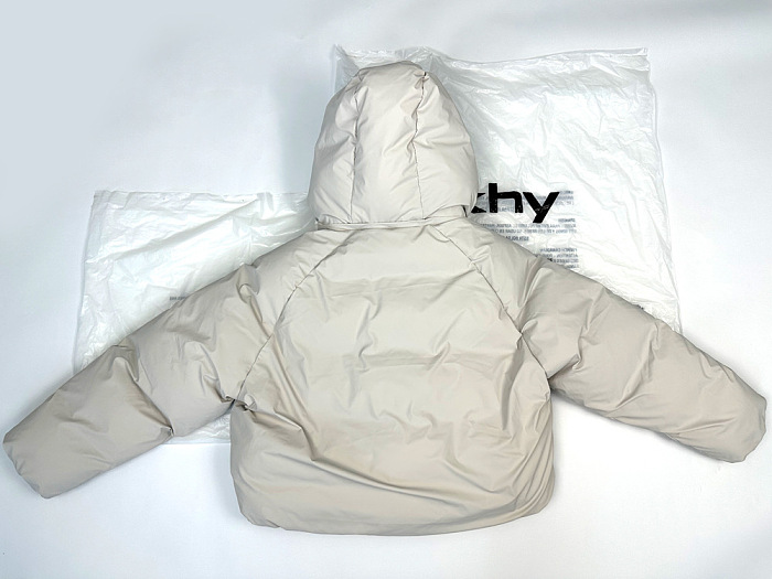 SUPER WHOLESALE | Detachable Hood Oversized Cotton-Padded Down Jacket Creamy
