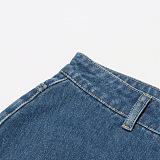 SUPER WHOLESALE | Heart-Shaped Cut-Out High-Waist Denim Pants
