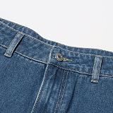 SUPER WHOLESALE | Heart-Shaped Cut-Out High-Waist Denim Pants