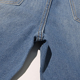 SUPER WHOLESALE | Cut-Out Design High-Waist Denim Pants