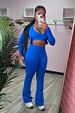 SUPER WHOLESALE | Fitted Waist Solid Color Long-Sleeve Top, Vest, and Pants Three-Piece Set
