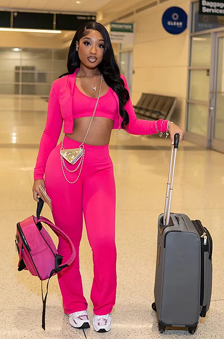 SUPER WHOLESALE | Fitted Waist Solid Color Long-Sleeve Top, Vest, and Pants Three-Piece Set