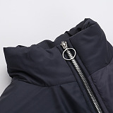 SUPER WHOLESALE | Color-Block Printed Quilted Loose Jacket