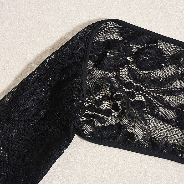 SUPER WHOLESALE |Cut-Out Strap Lace Bodysuit