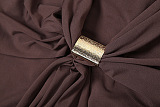 SUPER WHOLESALE | Off-Shoulder Solid Color Long Sleeve Fitted Bodycon Dress