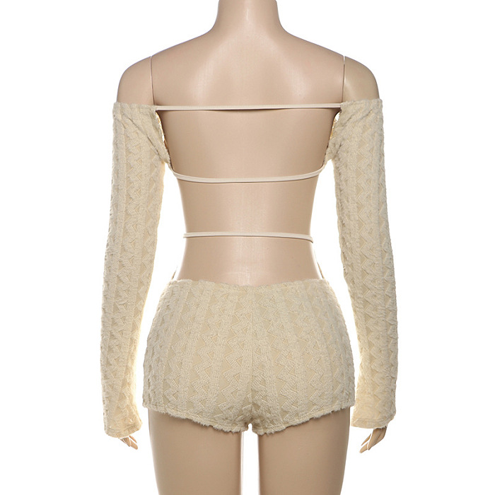 SUPER WHOLESALE | Off-Shoulder Long Sleeve High-Waist Fitted Bodysuit