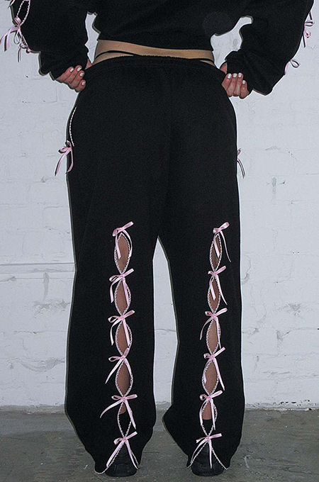 SUPER WHOLESALE |Cut-Out Bow Hoodie Set