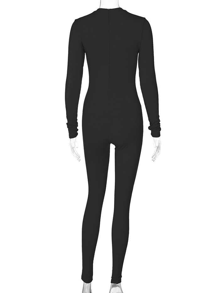 SUPER WHOLESALE | Fitted Yoga Sports Bodysuit Black