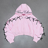SUPER WHOLESALE |Cut-Out Bow Hoodie Set