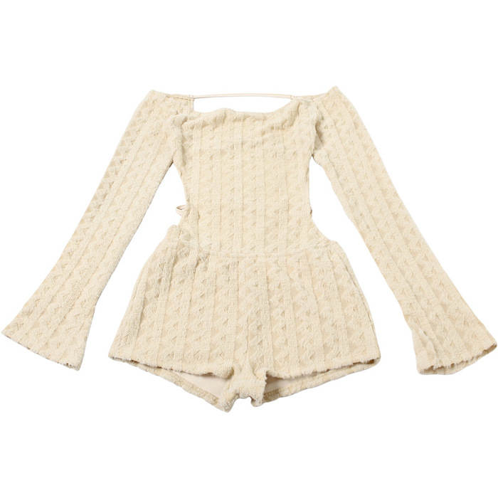 SUPER WHOLESALE | Off-Shoulder Long Sleeve High-Waist Fitted Bodysuit