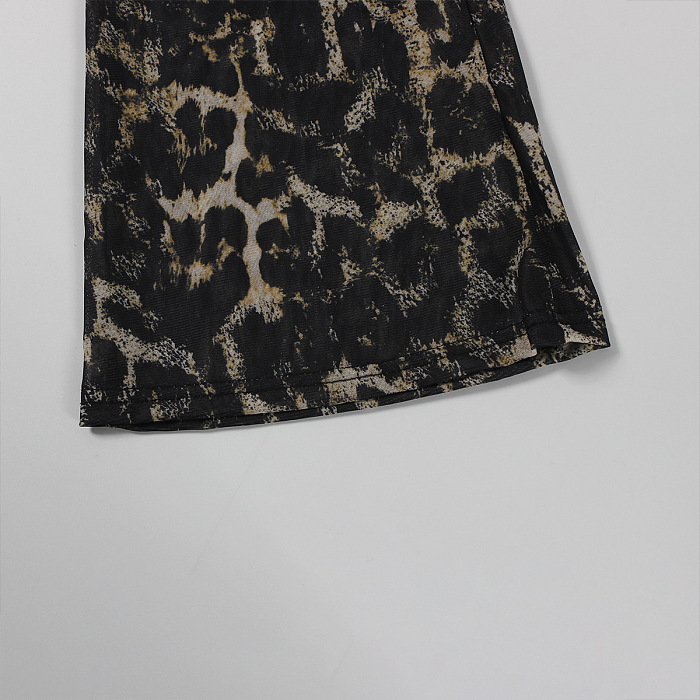 SUPER WHOLESALE | Leopard See-through Jumpsuit